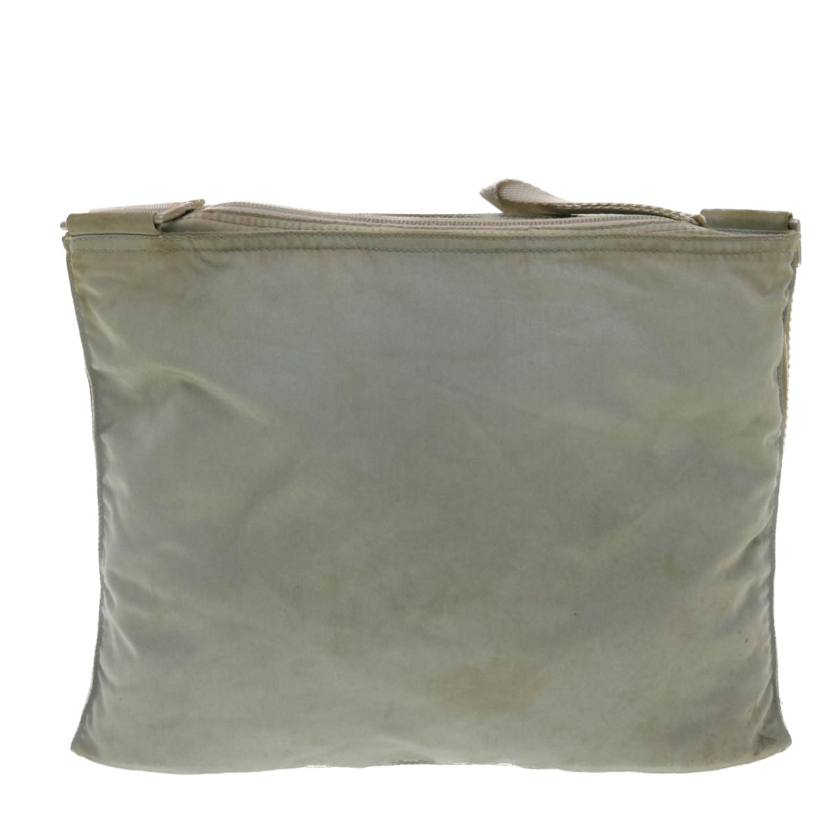 PRADA Shoulder Bag Nylon Gray Auth 40348