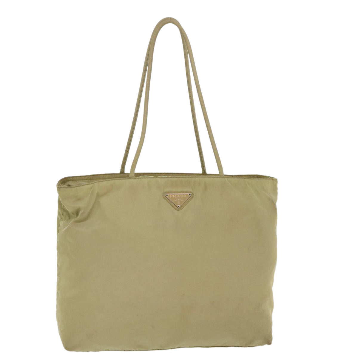 PRADA Shoulder Bag Nylon Khaki Auth 40350