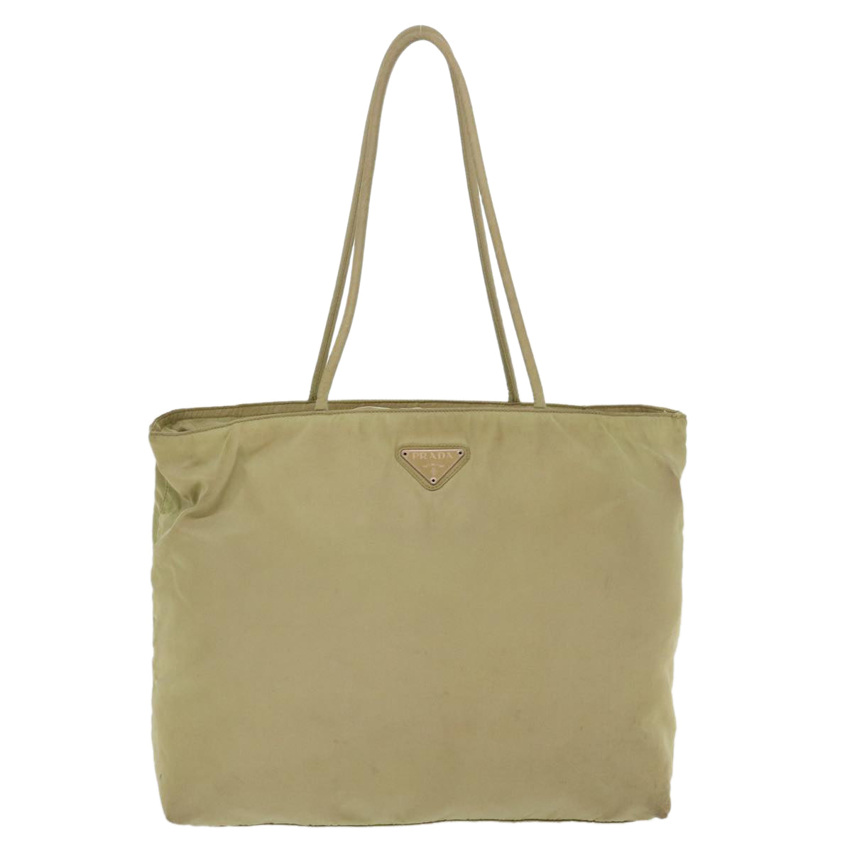 PRADA Shoulder Bag Nylon Khaki Auth 40350