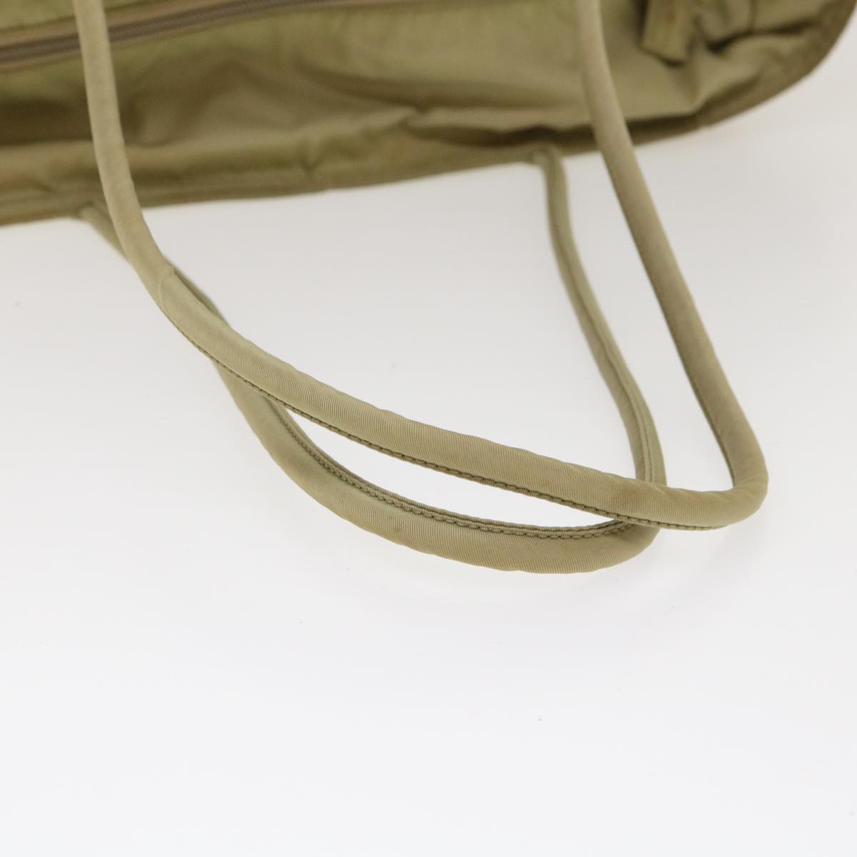 PRADA Shoulder Bag Nylon Khaki Auth 40350