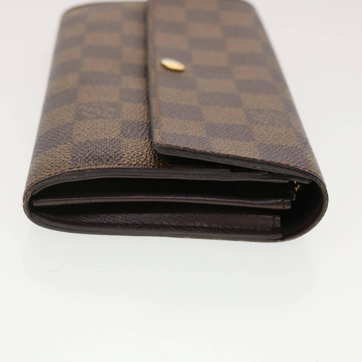 LOUIS VUITTON Damier Ebene Portefeuille Sarah Long Wallet N61734 LV Auth 40389