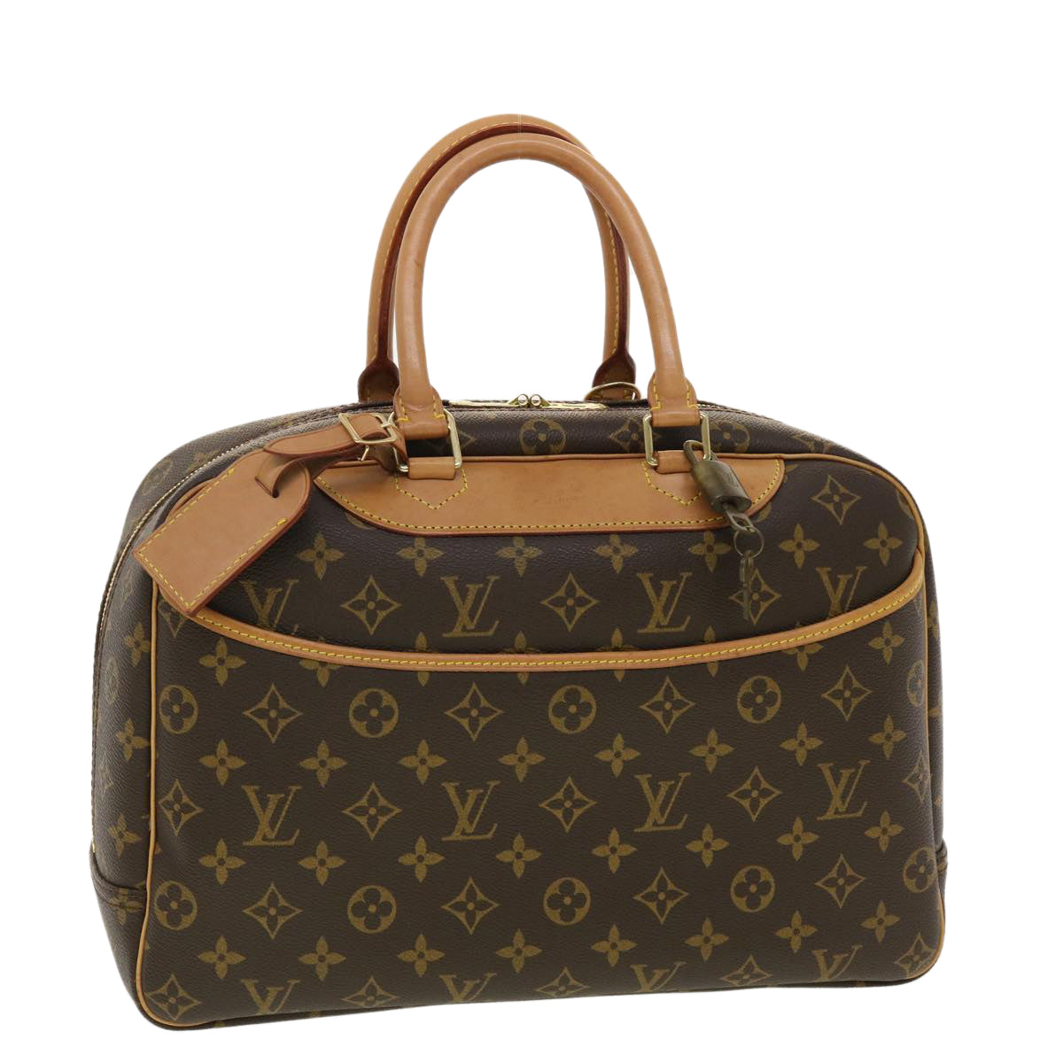 LOUIS VUITTON Monogram Deauville Hand Bag M47270 LV Auth 40392