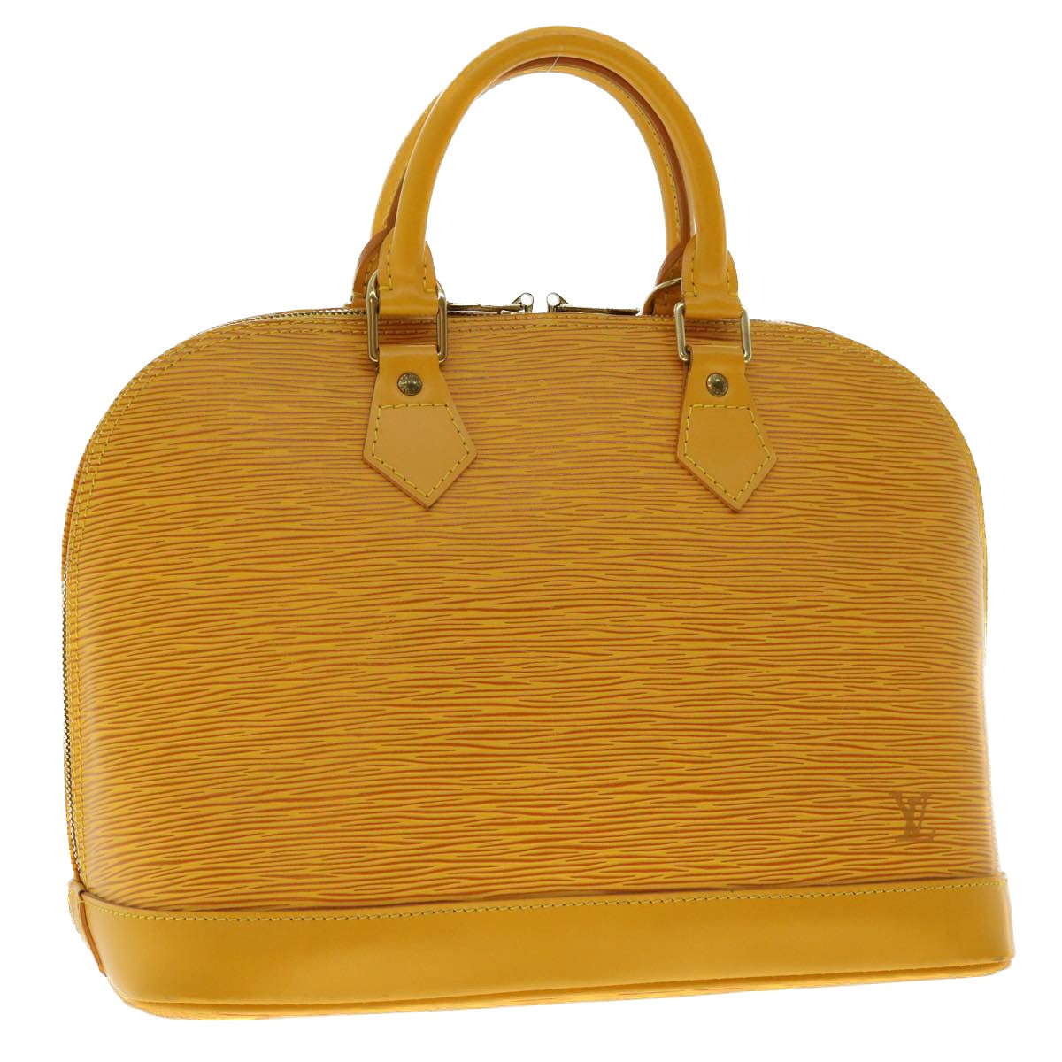 LOUIS VUITTON Epi Alma Hand Bag Tassili Yellow M52149 LV Auth 40395