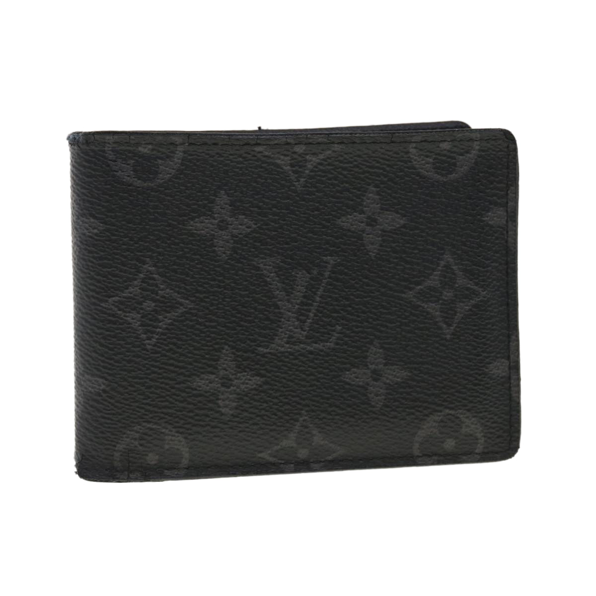 LOUIS VUITTON Monogram Eclipse Portefeuille Multipull Billfold M61695 LV 40397