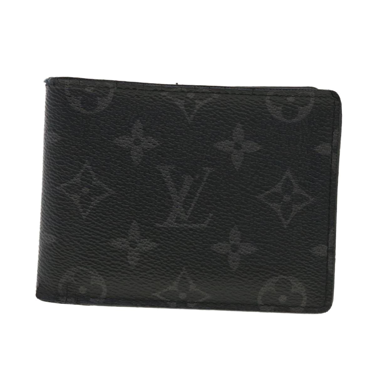 LOUIS VUITTON Monogram Eclipse Portefeuille Multipull Billfold M61695 LV 40397