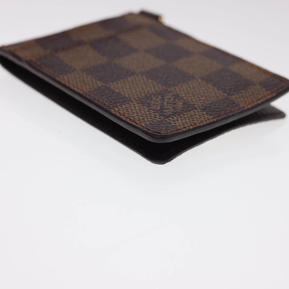 LOUIS VUITTON Damier Ebene Porte Cartes ID Bandouliere Card Case N60016 LV 40403