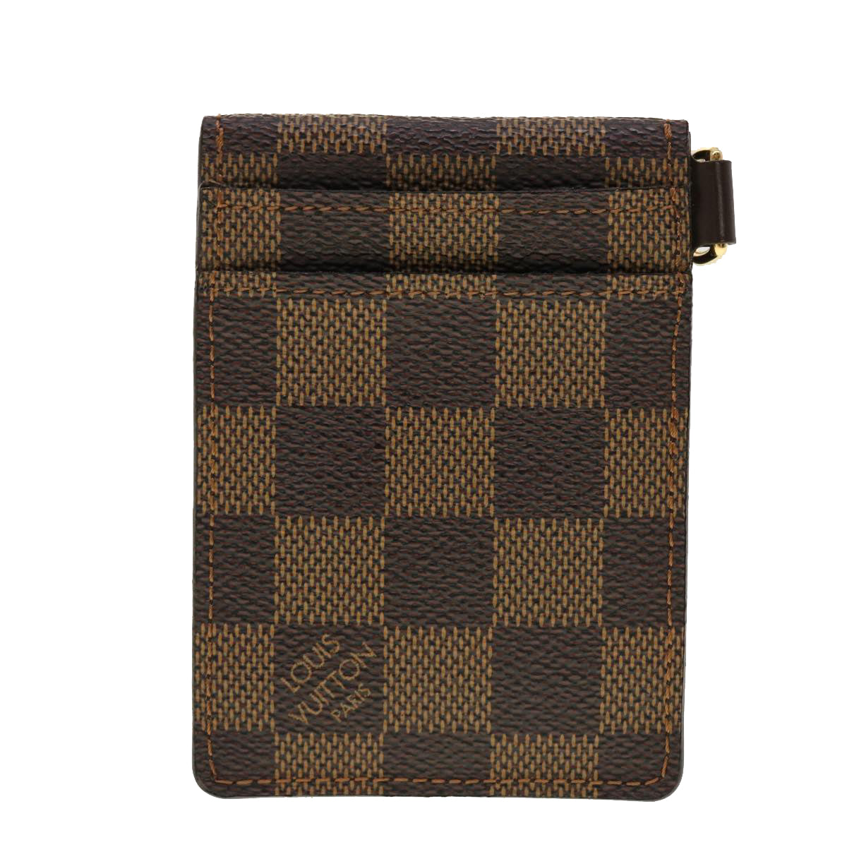 LOUIS VUITTON Damier Ebene Porte Cartes ID Bandouliere Card Case N60016 LV 40403 - 0