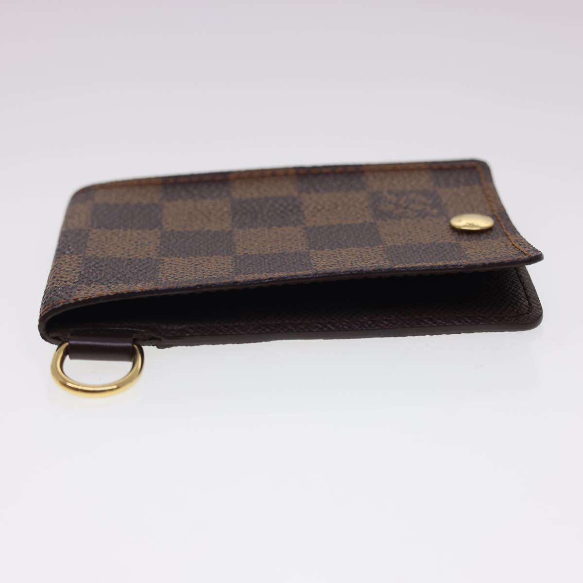 LOUIS VUITTON Damier Ebene Porte Cartes ID Bandouliere Card Case N60016 LV 40403