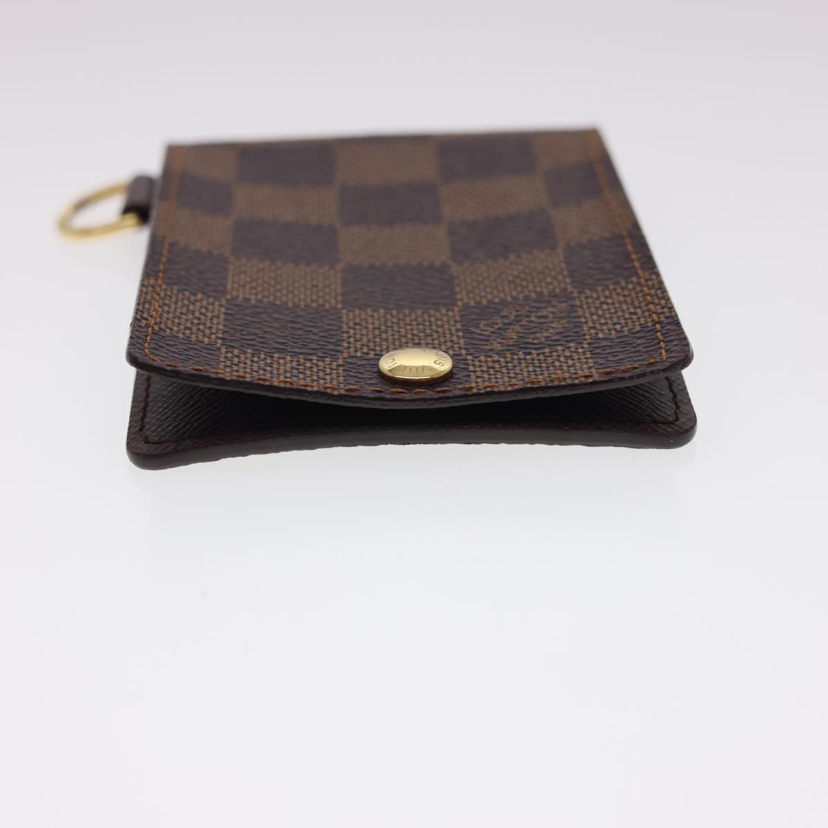 LOUIS VUITTON Damier Ebene Porte Cartes ID Bandouliere Card Case N60016 LV 40403