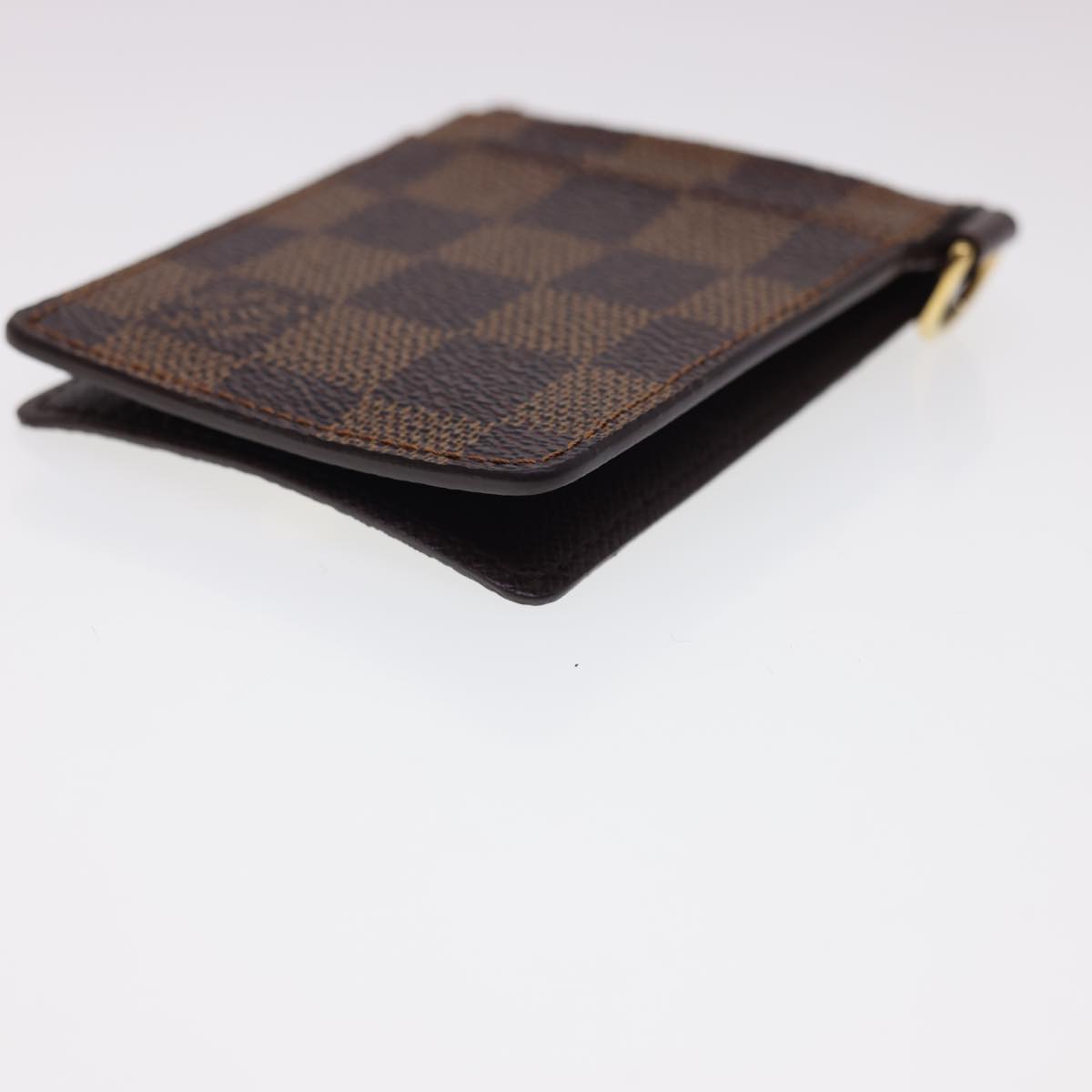 LOUIS VUITTON Damier Ebene Porte Cartes ID Bandouliere Card Case N60016 LV 40403