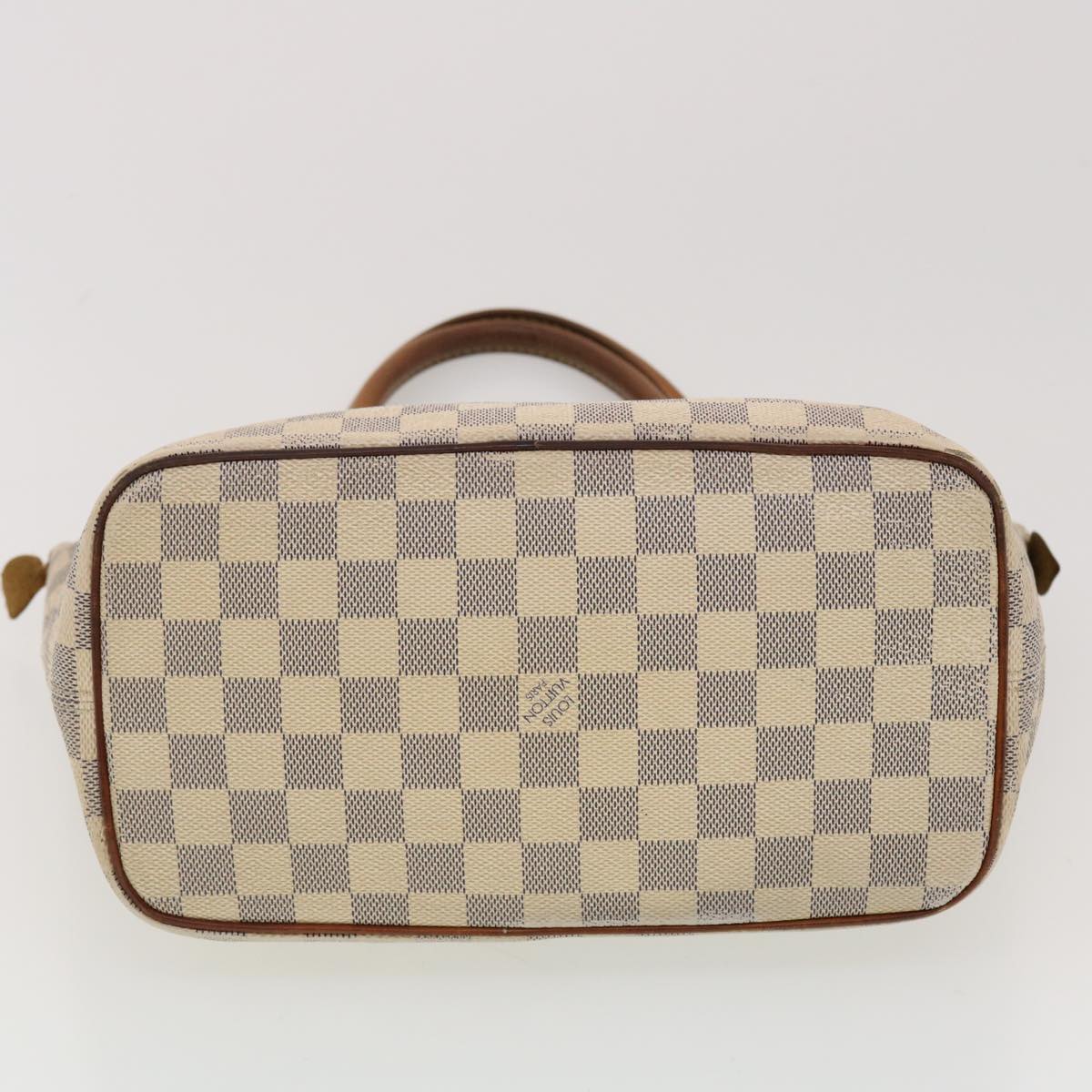 LOUIS VUITTON Damier Azur Saleya PM Tote Bag N51186 LV Auth 40418