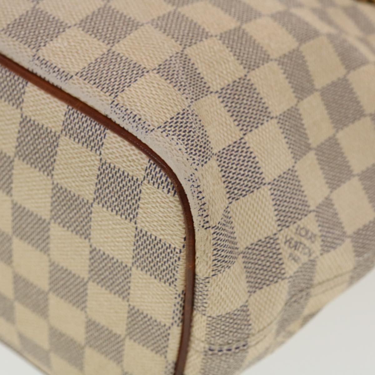 LOUIS VUITTON Damier Azur Saleya PM Tote Bag N51186 LV Auth 40418