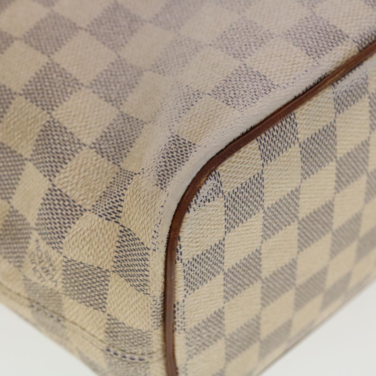 LOUIS VUITTON Damier Azur Saleya PM Tote Bag N51186 LV Auth 40418