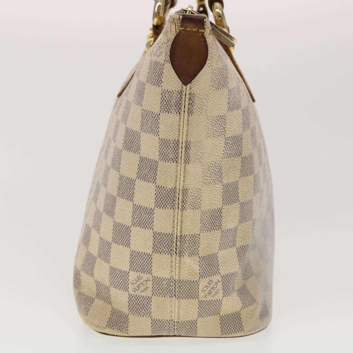 LOUIS VUITTON Damier Azur Saleya PM Tote Bag N51186 LV Auth 40418