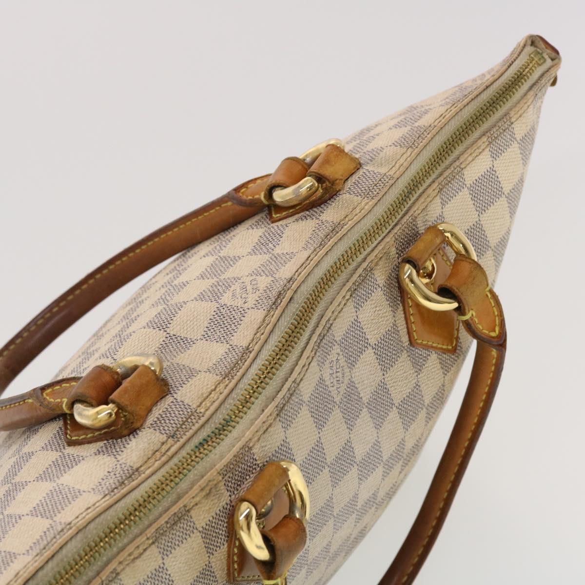 LOUIS VUITTON Damier Azur Saleya PM Tote Bag N51186 LV Auth 40418