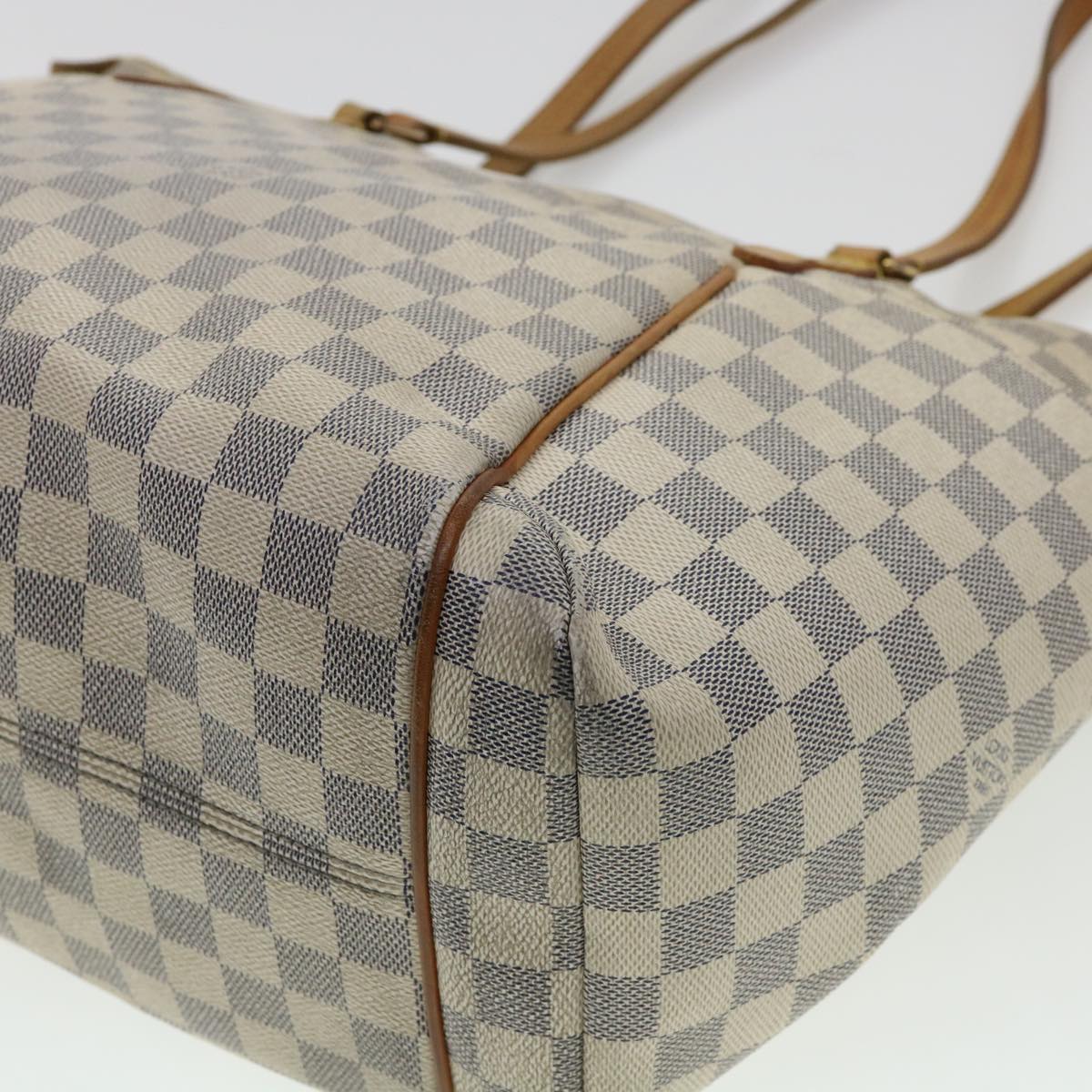 LOUIS VUITTON Damier Azur Totally MM Tote Bag N51262 LV Auth 40419