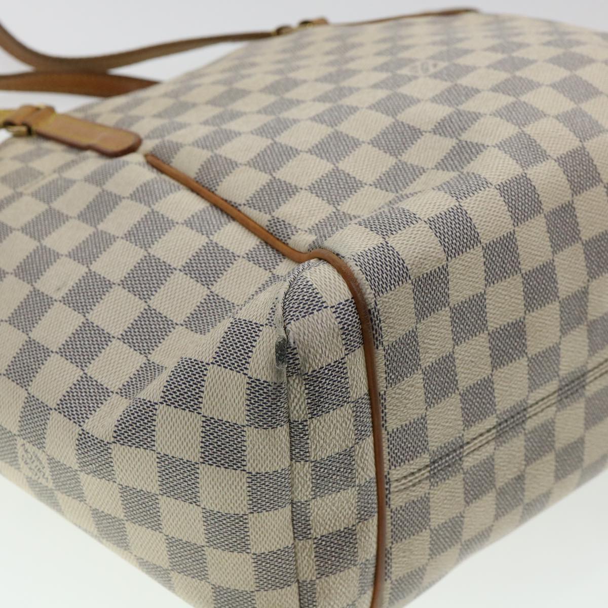 LOUIS VUITTON Damier Azur Totally MM Tote Bag N51262 LV Auth 40419