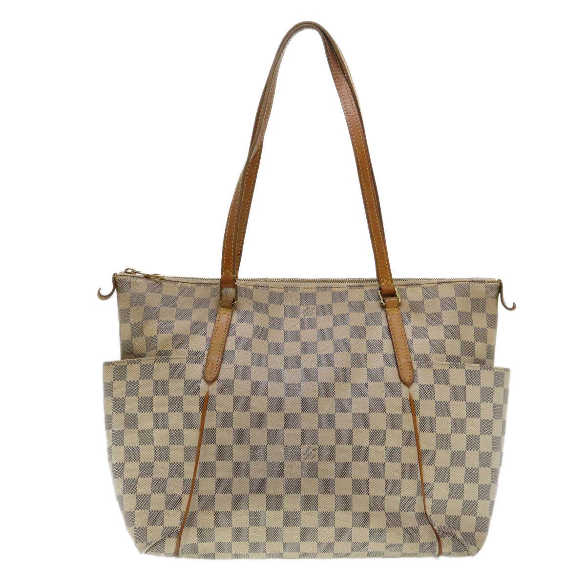 LOUIS VUITTON Damier Azur Totally MM Tote Bag N51262 LV Auth 40419