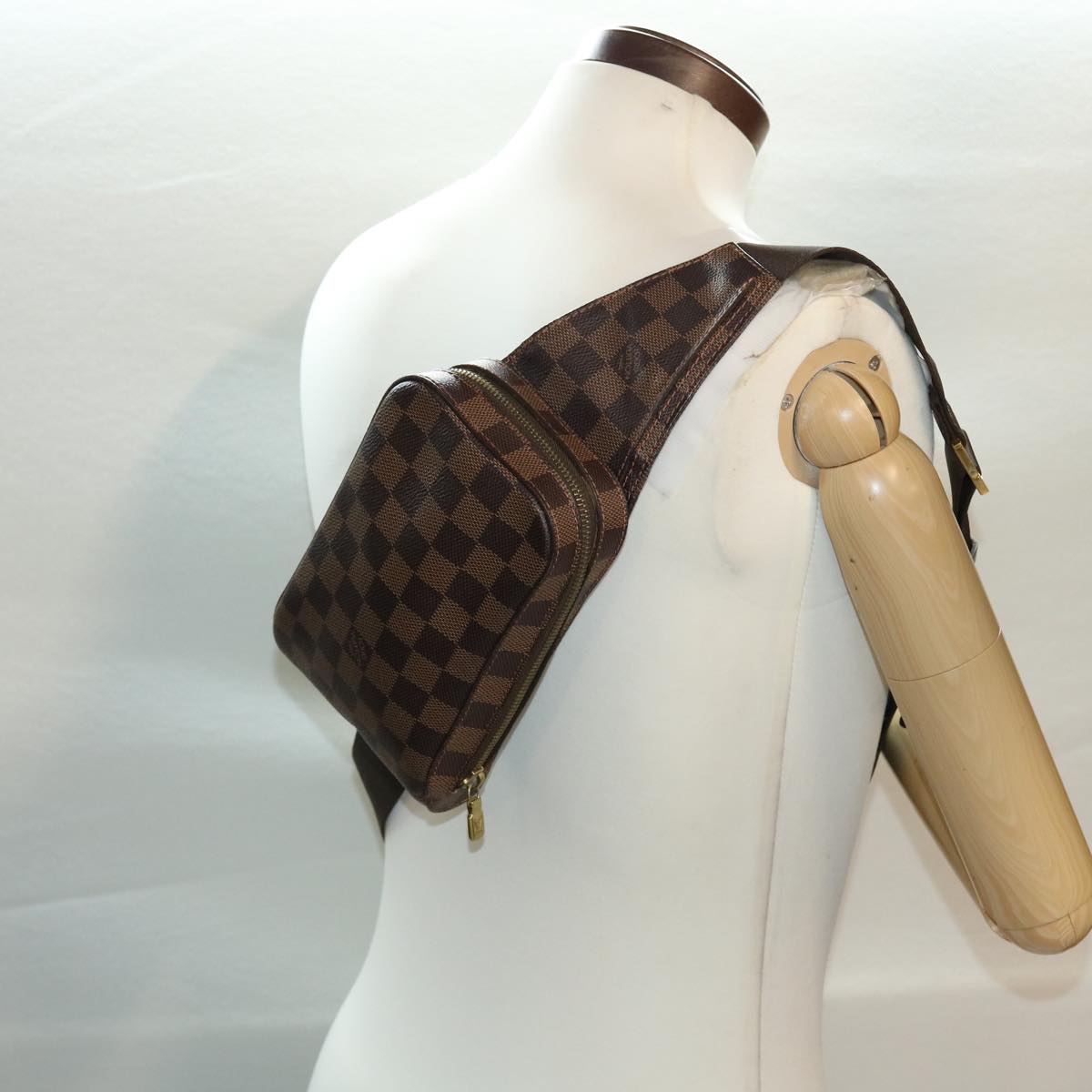 LOUIS VUITTON Damier Ebene Geronimos Shoulder Bag N51994 LV Auth 40436