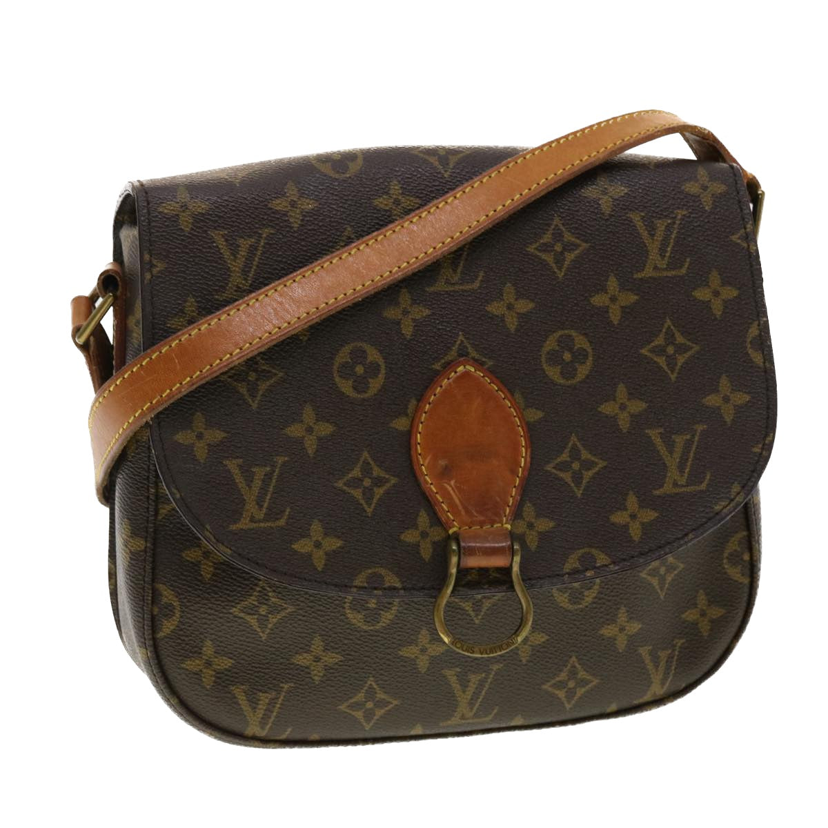 LOUIS VUITTON Monogram Saint Cloud GM Shoulder Bag M51242 LV Auth 40443