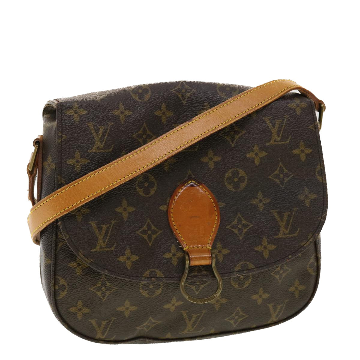 LOUIS VUITTON Monogram Saint Cloud GM Shoulder Bag M51242 LV Auth 40444