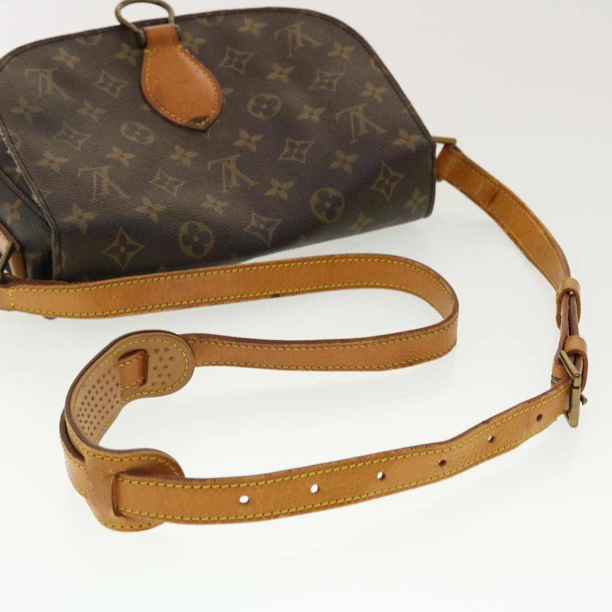 LOUIS VUITTON Monogram Saint Cloud GM Shoulder Bag M51242 LV Auth 40444