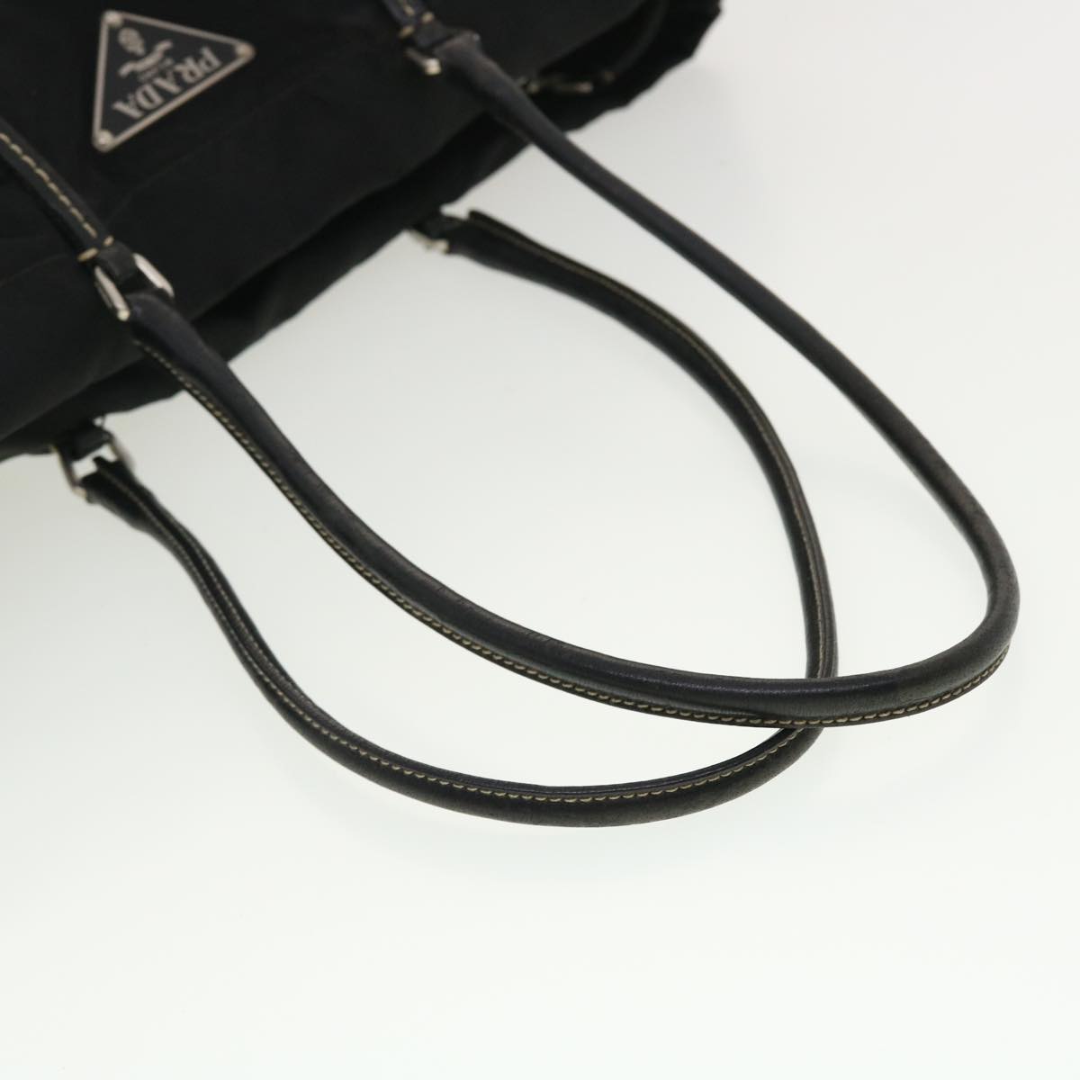 PRADA Shoulder Bag Nylon Black Auth 40446