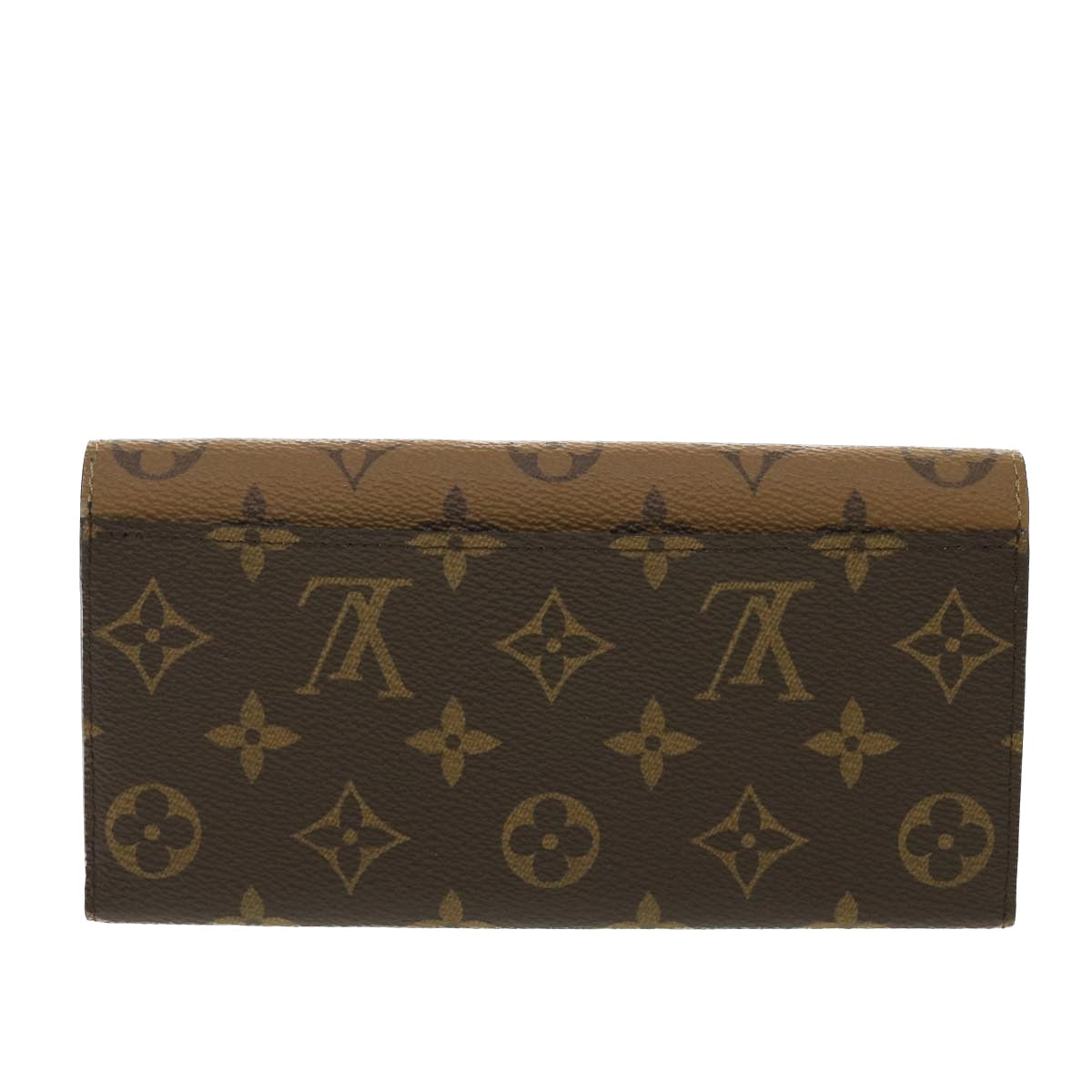 LOUIS VUITTON Monogram Reverse Portefeuille Emily Long Wallet M82157 Auth 40459A - 0