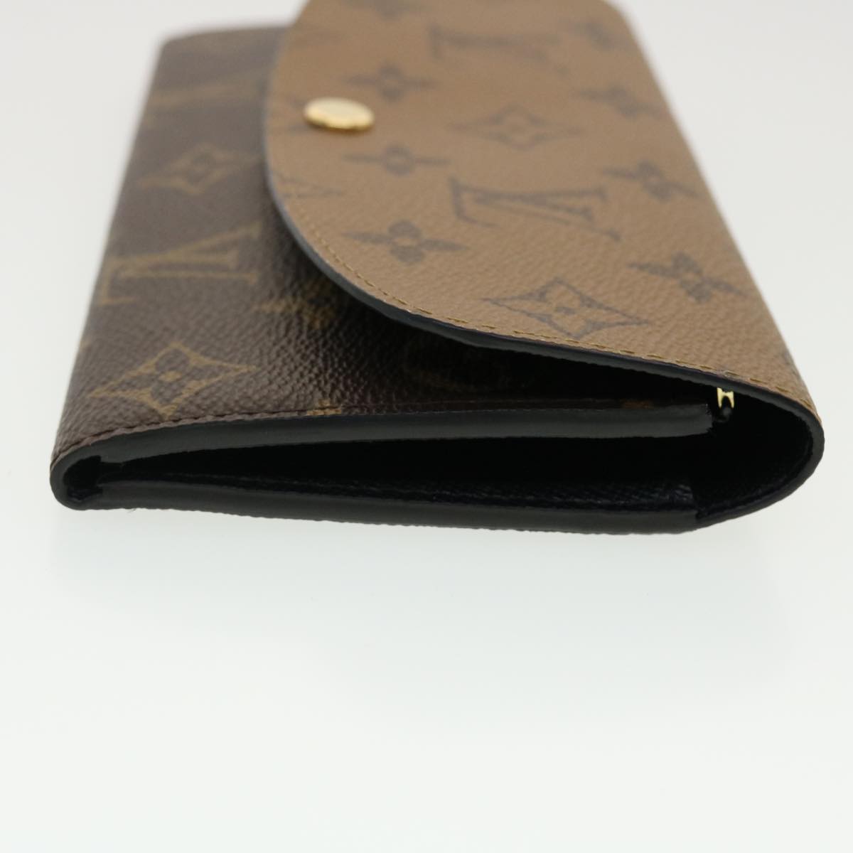 LOUIS VUITTON Monogram Reverse Portefeuille Emily Long Wallet M82157 Auth 40459A