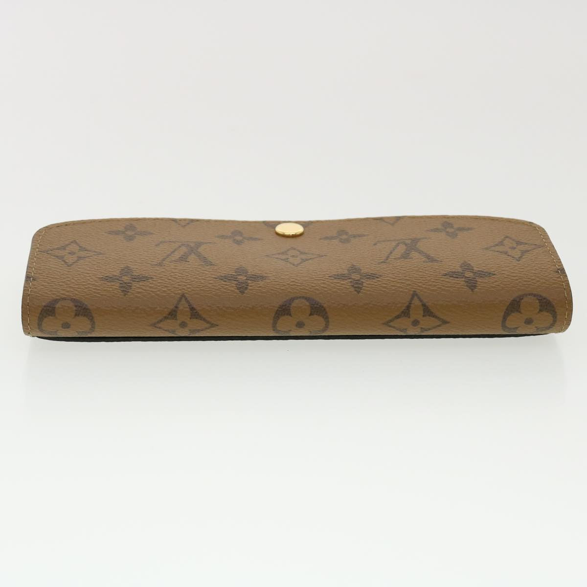 LOUIS VUITTON Monogram Reverse Portefeuille Emily Long Wallet M82157 Auth 40459A