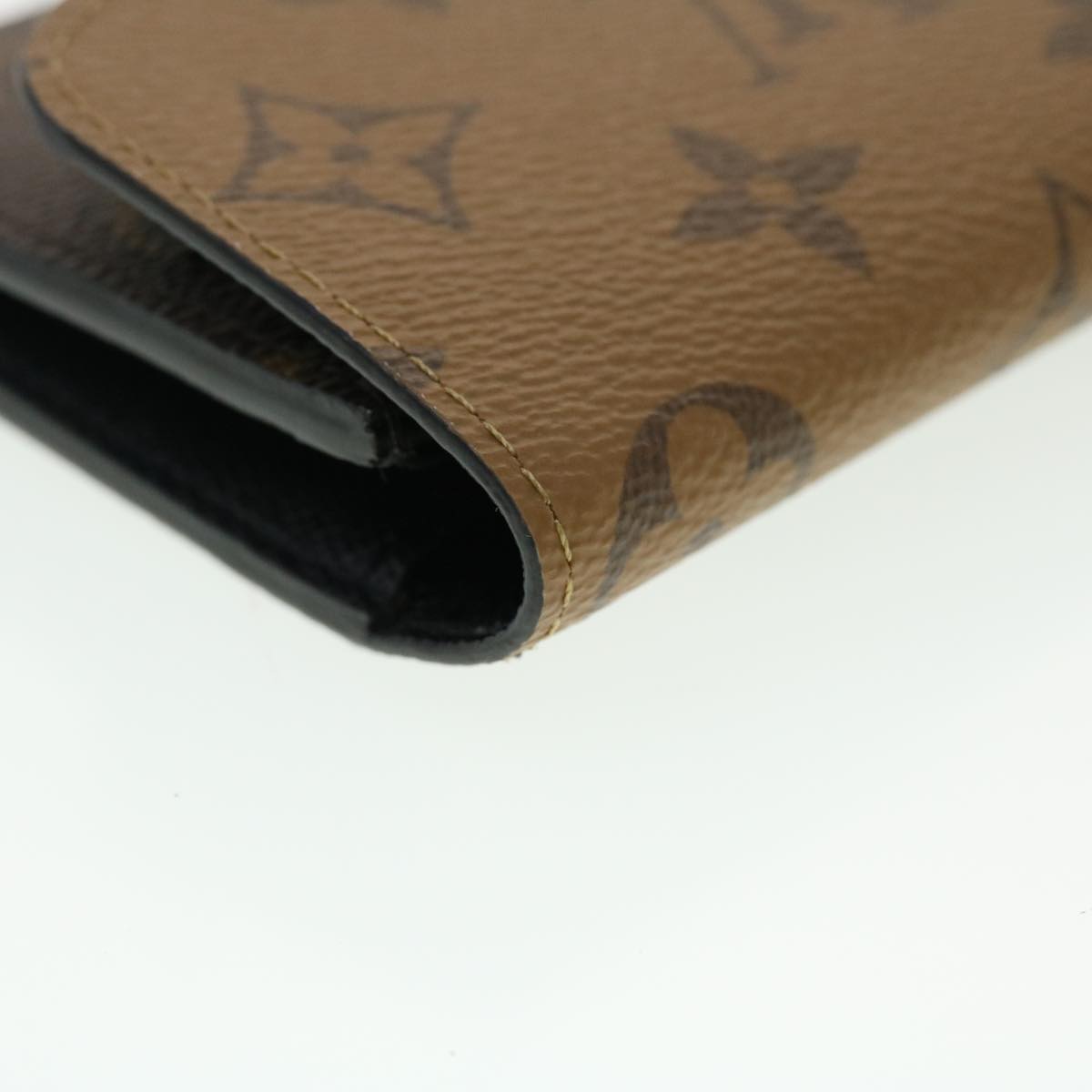 LOUIS VUITTON Monogram Reverse Portefeuille Emily Long Wallet M82157 Auth 40459A