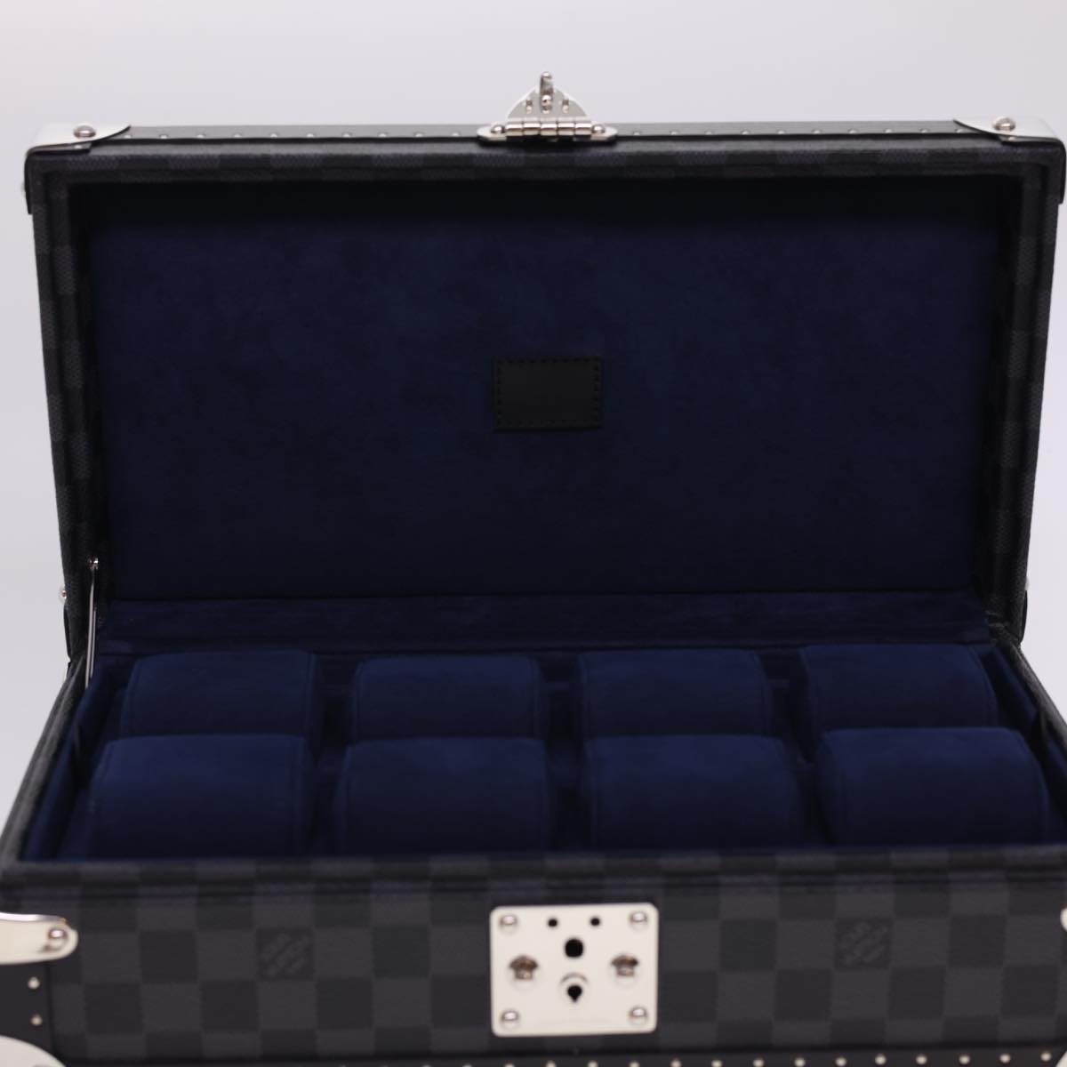 LOUIS VUITTON Damier Graphite Watch Case Coffret 8 Montor Trunk N48226 LV 40463A