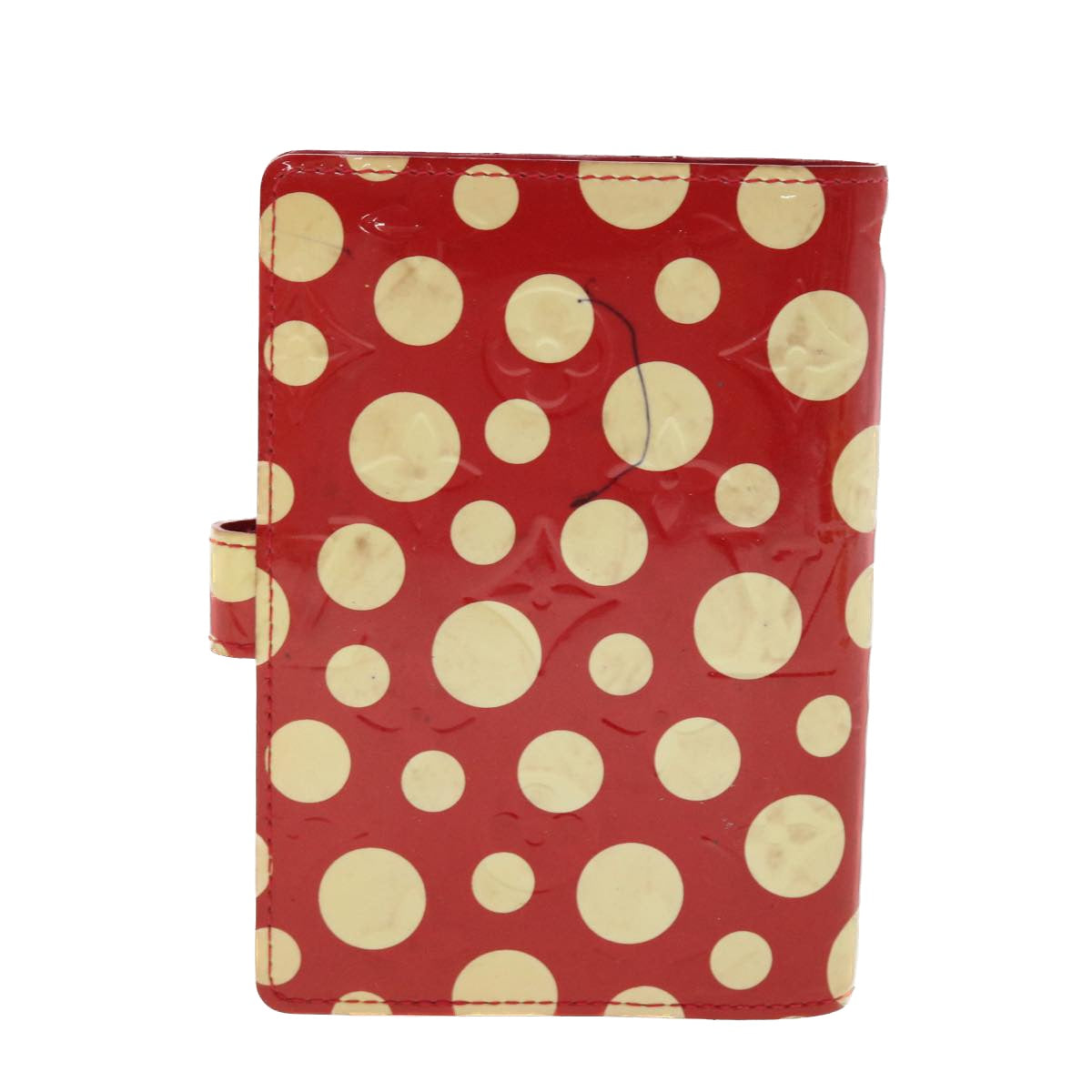 LOUIS VUITTON Vernis Yayoi Kusama Agenda PM Day Planner Cover M91518 Auth 40465 - 0