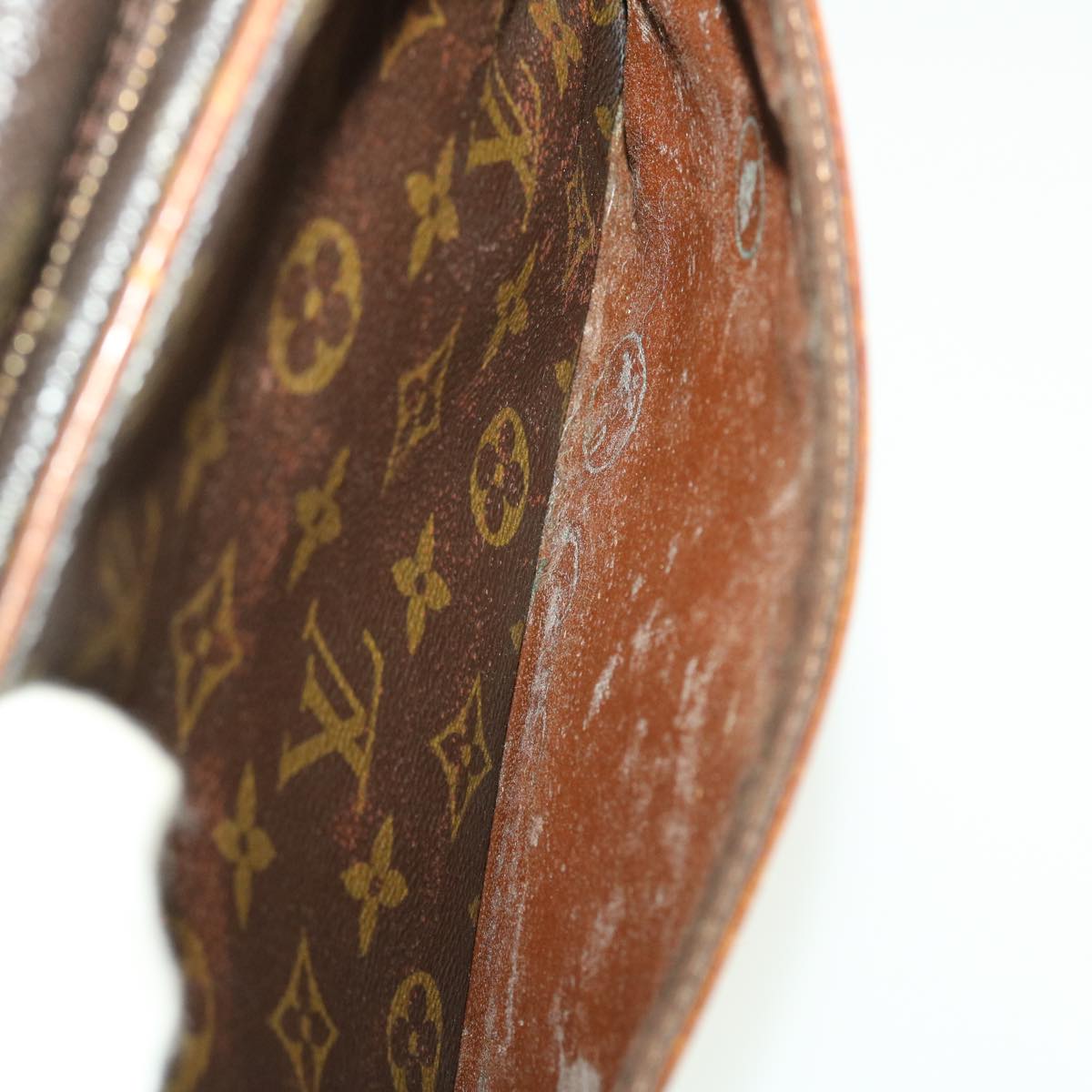 LOUIS VUITTON Monogram Compiegne 28 Clutch Bag M51845 LV Auth 40466