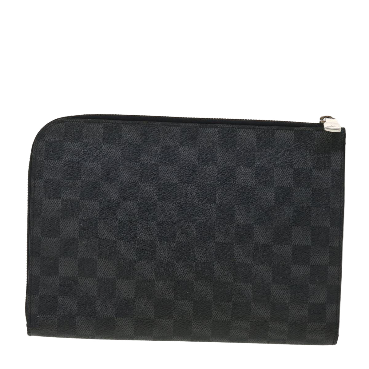 LOUIS VUITTON Damier Graphite Pochette Jules PM Clutch Bag N60113 LV Auth 40471 - 0