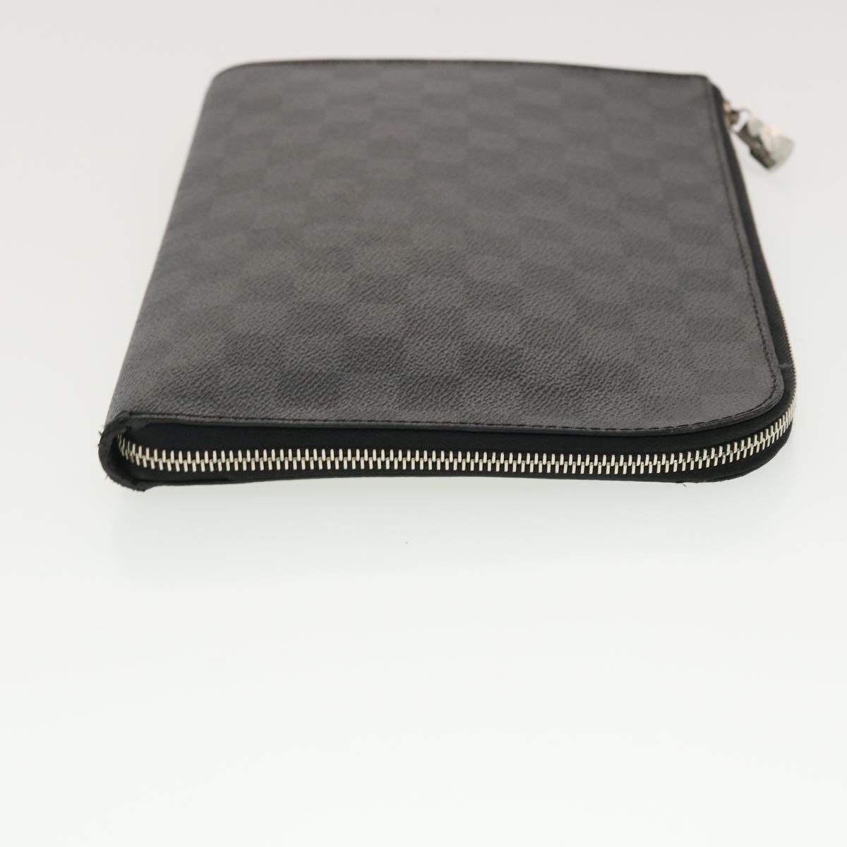 LOUIS VUITTON Damier Graphite Pochette Jules PM Clutch Bag N60113 LV Auth 40471