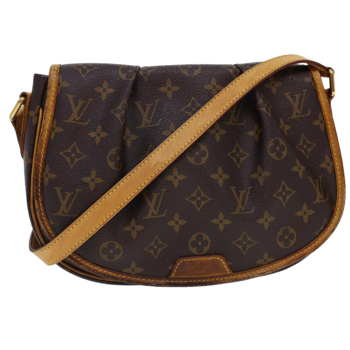 LOUIS VUITTON Monogram Menilmontant PM Shoulder Bag M40474 LV Auth 40480