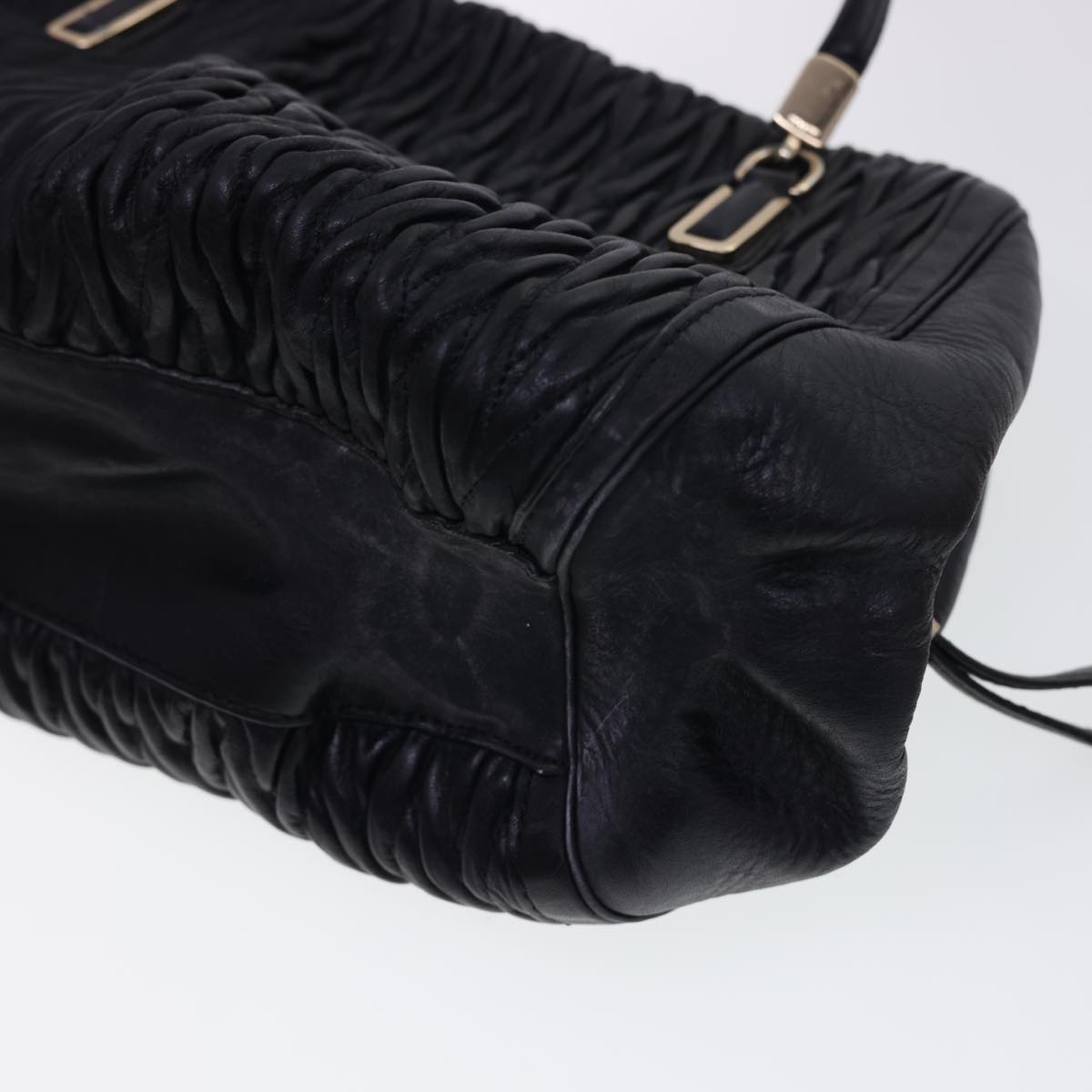 Coach Hand Bag Leather Nylon 3Set Brown Black Navy Auth 40485