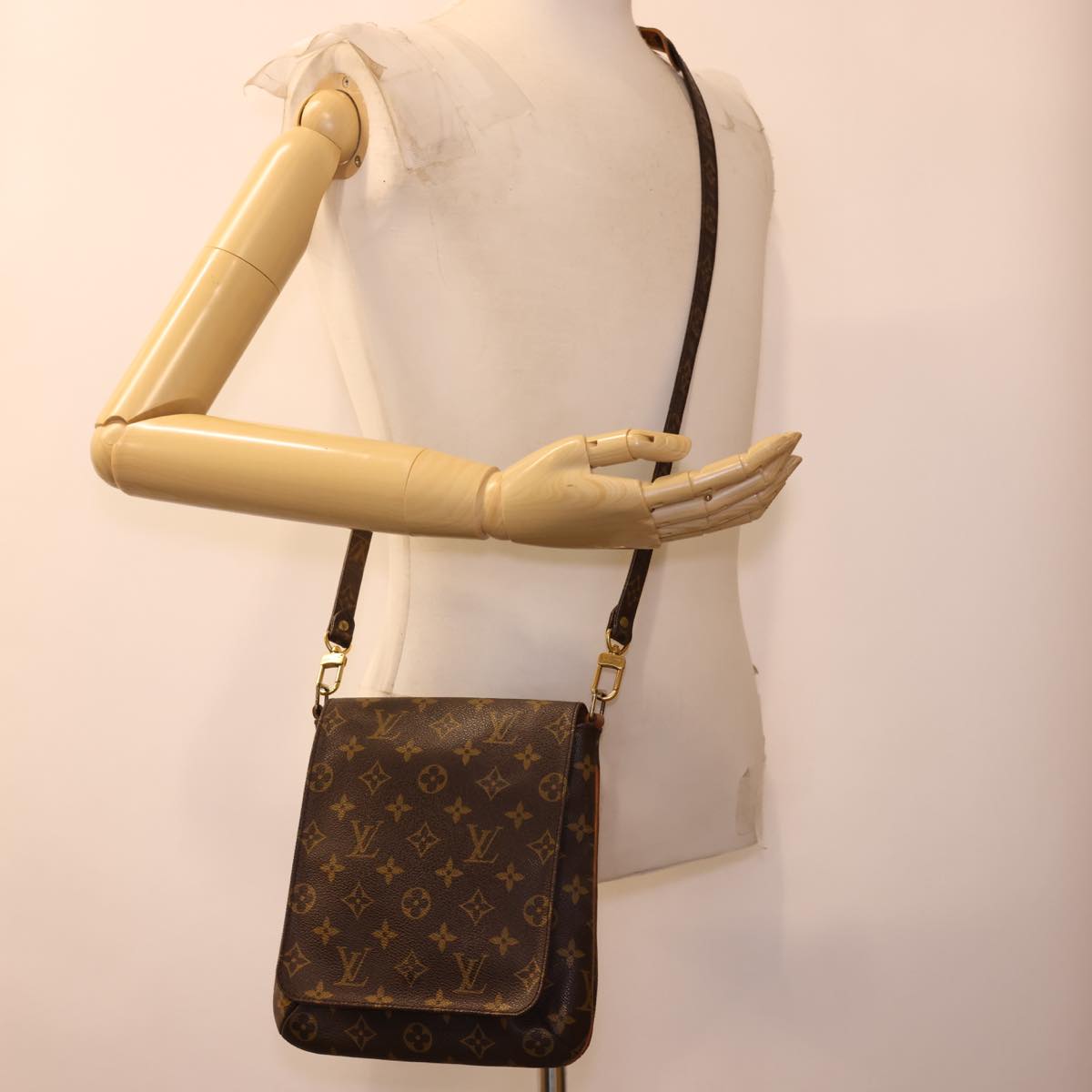 LOUIS VUITTON Monogram Musette Salsa Long Shoulder Bag M51387 LV Auth 40488