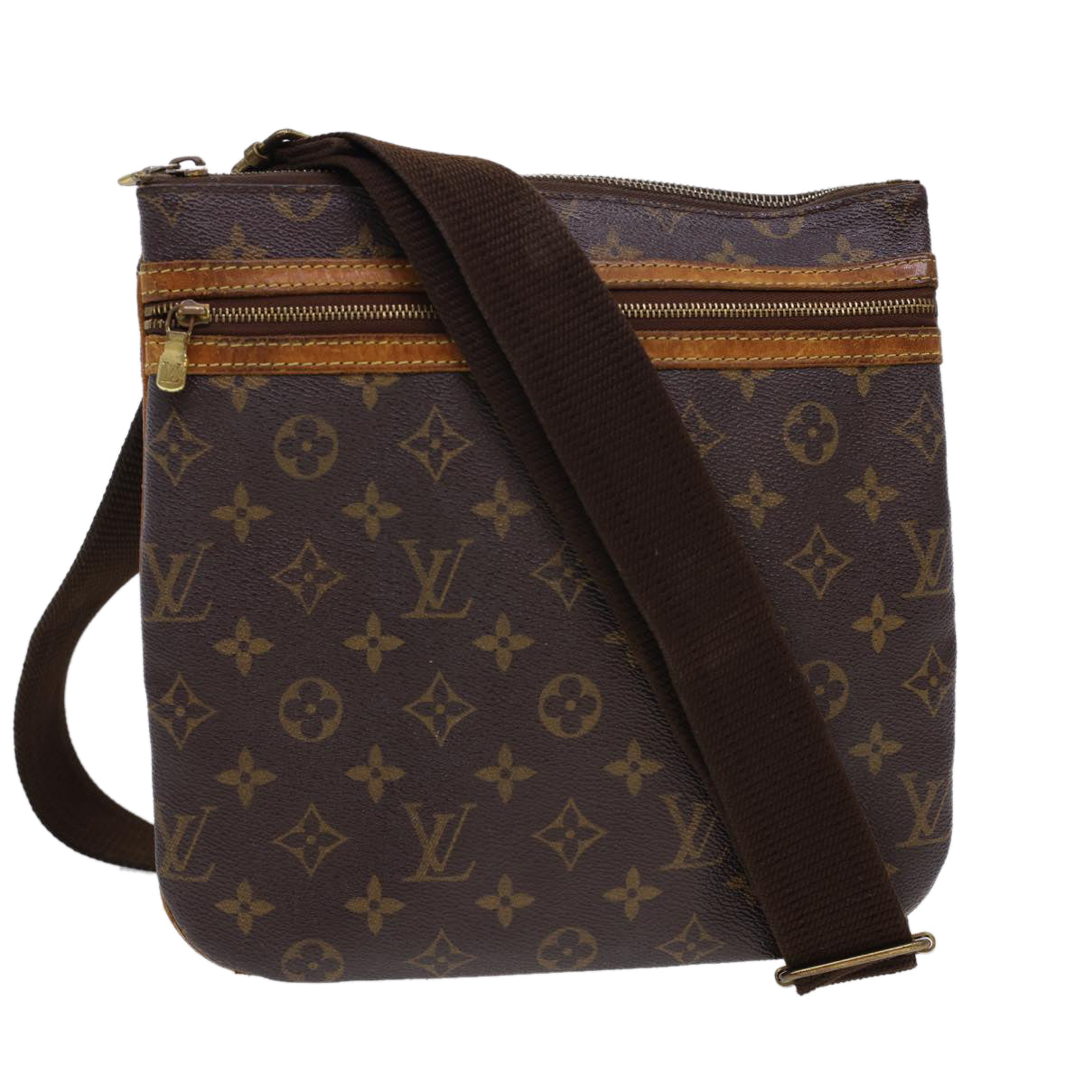 LOUIS VUITTON Monogram Pochette Bosphore Shoulder Bag M40044 LV Auth 40513