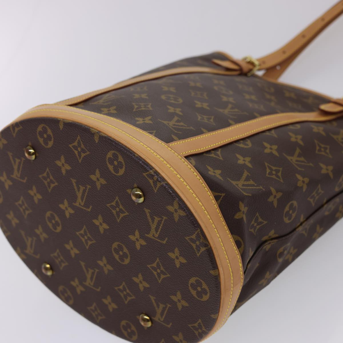 LOUIS VUITTON Monogram Bucket GM Shoulder Bag M42236 LV Auth 40520