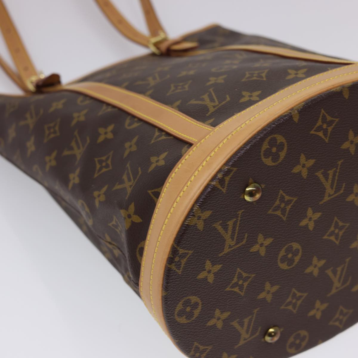 LOUIS VUITTON Monogram Bucket GM Shoulder Bag M42236 LV Auth 40520