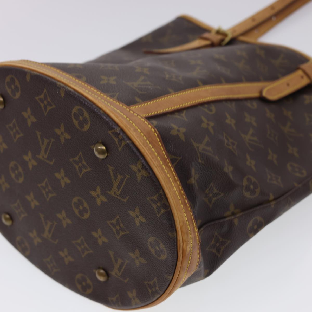 LOUIS VUITTON Monogram Bucket GM Shoulder Bag M42236 LV Auth 40522