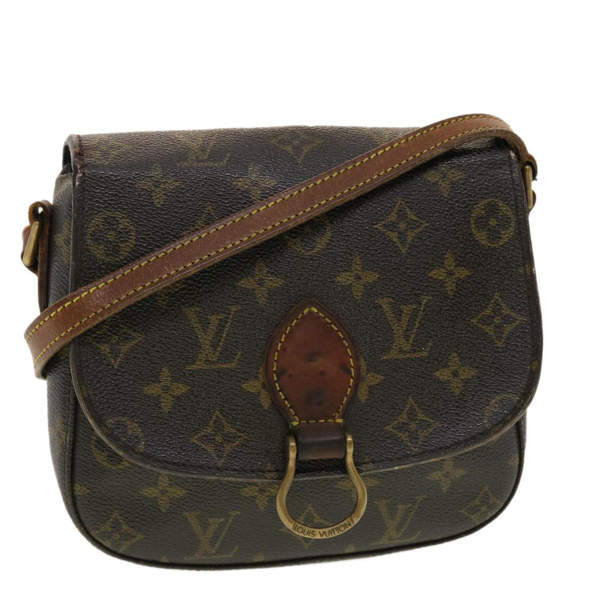 LOUIS VUITTON Monogram Saint Cloud PM Shoulder Bag M51244 LV Auth 40563