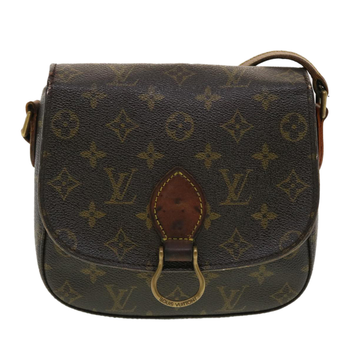 LOUIS VUITTON Monogram Saint Cloud PM Shoulder Bag M51244 LV Auth 40563