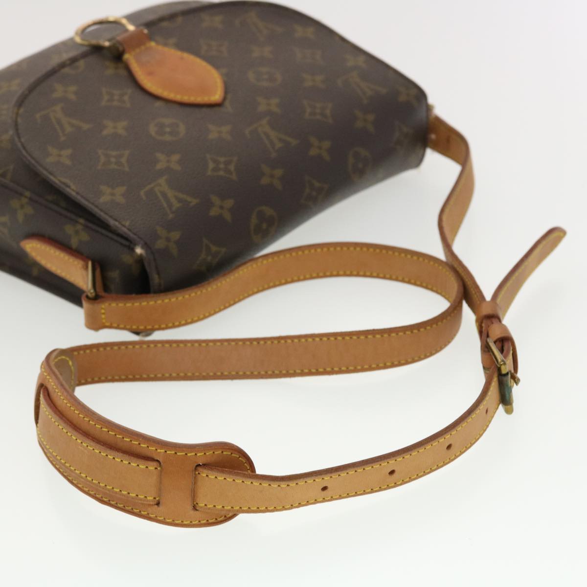 LOUIS VUITTON Monogram Saint Cloud GM Shoulder Bag M51242 LV Auth 40565