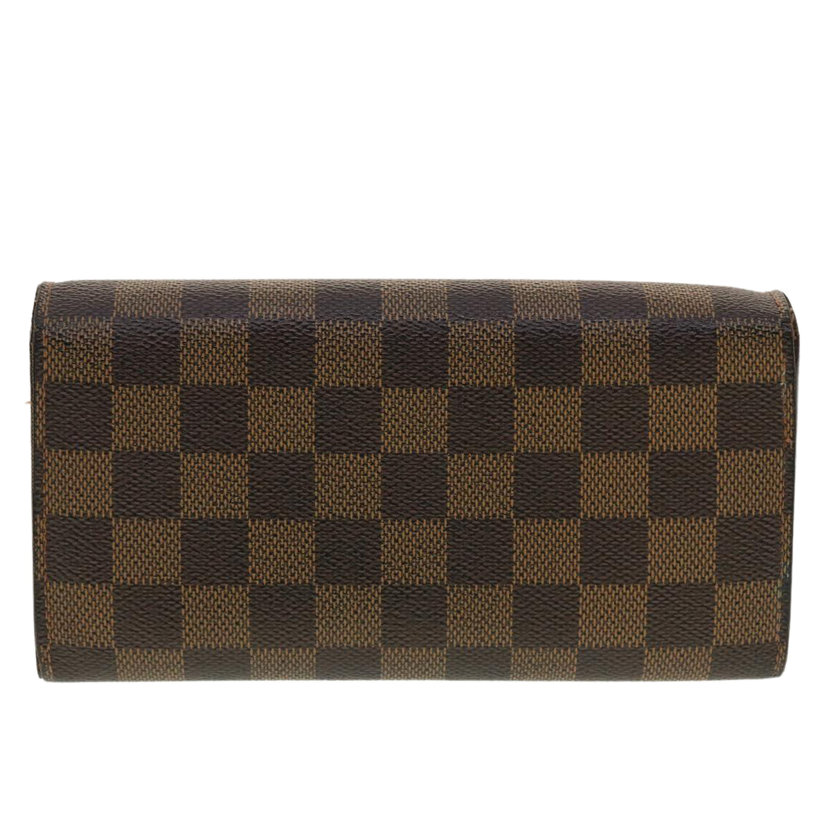 LOUIS VUITTON Damier Ebene Portefeuille Sarah Long Wallet N61734 LV Auth 40580 - 0