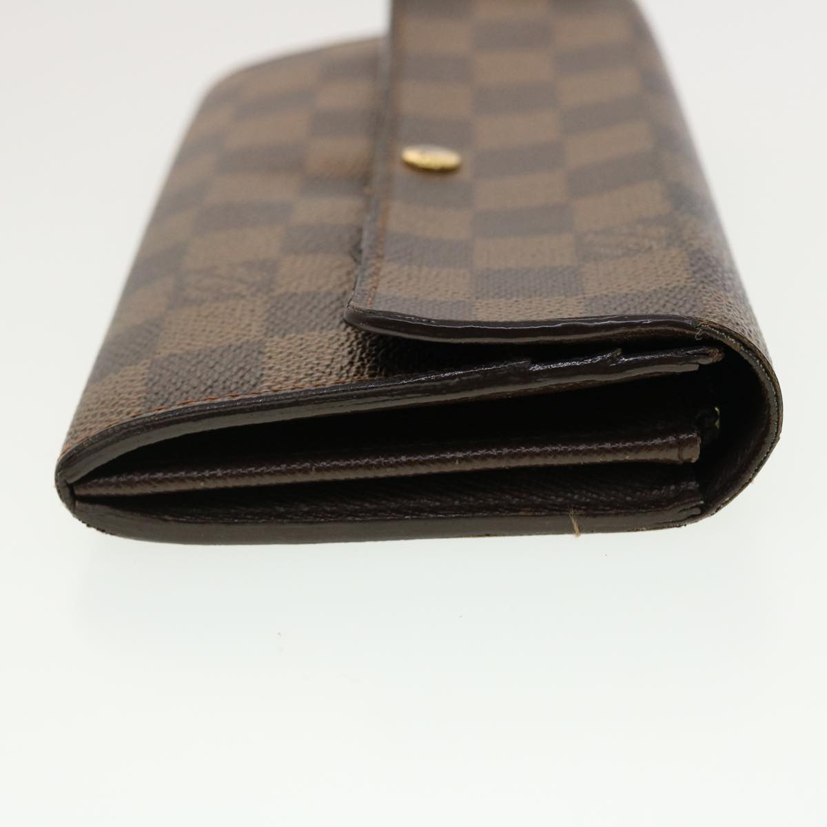 LOUIS VUITTON Damier Ebene Portefeuille Sarah Long Wallet N61734 LV Auth 40580