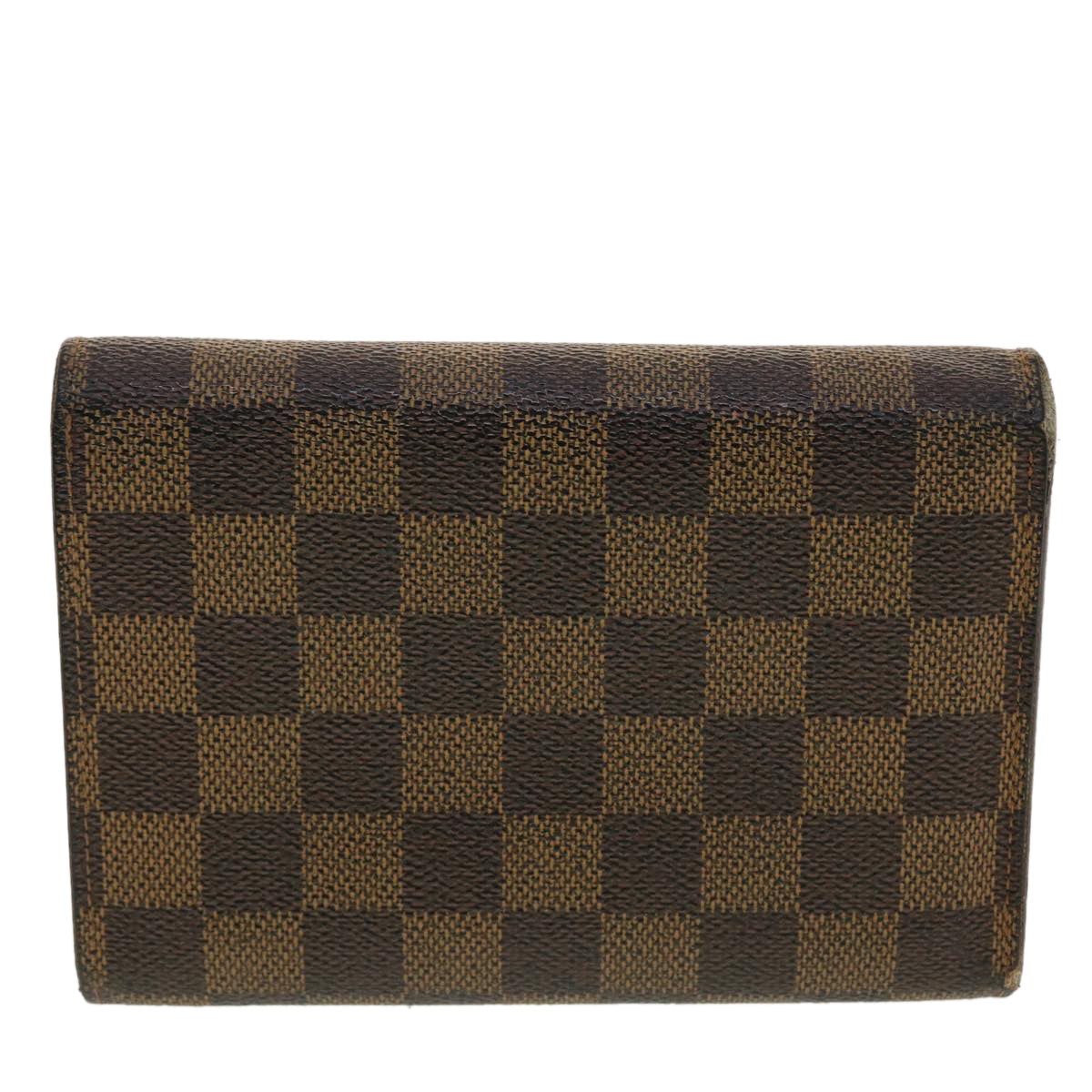 LOUIS VUITTON Damier Ebene Porte Tresor Etui Papie Wallet N61202 LV Auth 40582 - 0