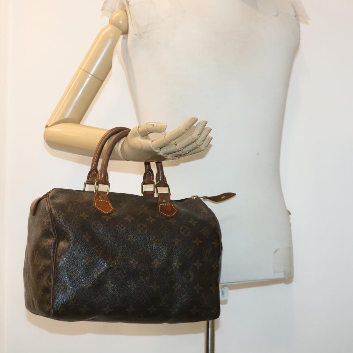 LOUIS VUITTON Monogram Speedy 30 Hand Bag M41526 LV Auth 40584